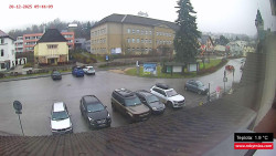 Střed obce Rokytnice nad Jizerou