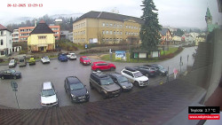 Střed obce Rokytnice nad Jizerou