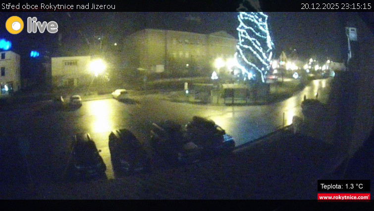 Město Rokytnice nad Jizerou - Střed obce Rokytnice nad Jizerou - 20.12.2025 v 23:15