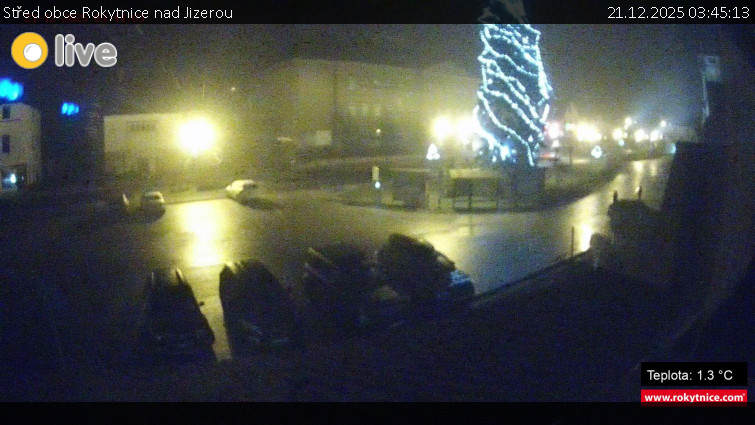 Město Rokytnice nad Jizerou - Střed obce Rokytnice nad Jizerou - 21.12.2025 v 03:45