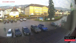 Střed obce Rokytnice nad Jizerou