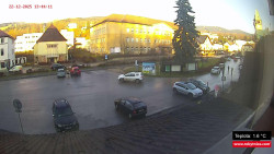 Střed obce Rokytnice nad Jizerou