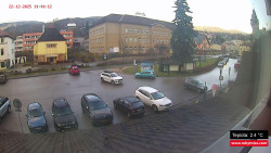 Střed obce Rokytnice nad Jizerou