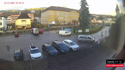 Střed obce Rokytnice nad Jizerou