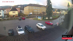 Střed obce Rokytnice nad Jizerou