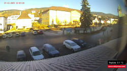 Střed obce Rokytnice nad Jizerou