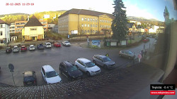 Střed obce Rokytnice nad Jizerou