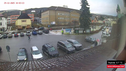 Střed obce Rokytnice nad Jizerou