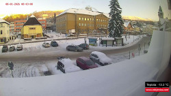 Střed obce Rokytnice nad Jizerou