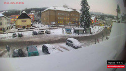 Střed obce Rokytnice nad Jizerou