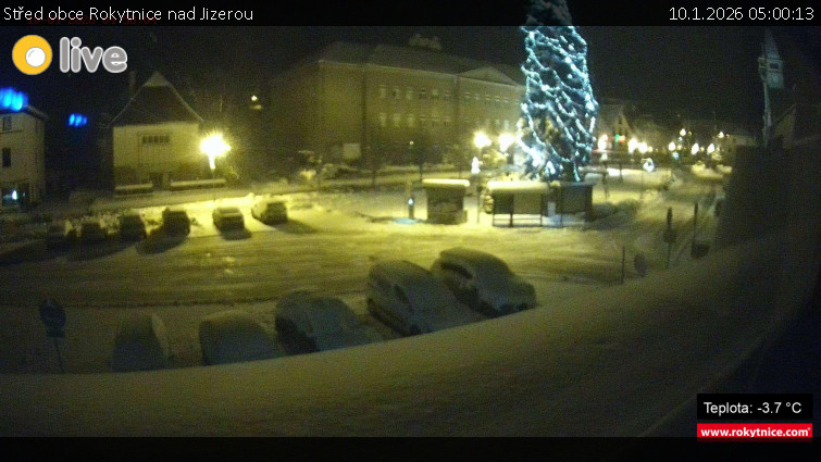 Město Rokytnice nad Jizerou - Střed obce Rokytnice nad Jizerou - 10.1.2026 v 05:00