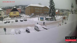 Střed obce Rokytnice nad Jizerou