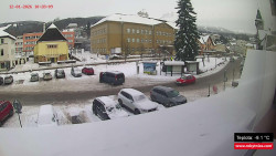 Střed obce Rokytnice nad Jizerou