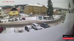 Střed obce Rokytnice nad Jizerou