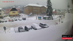 Střed obce Rokytnice nad Jizerou