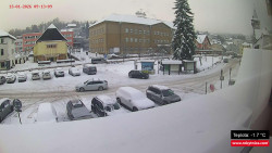 Střed obce Rokytnice nad Jizerou