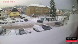 Střed obce Rokytnice nad Jizerou