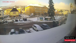 Střed obce Rokytnice nad Jizerou