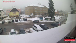 Střed obce Rokytnice nad Jizerou