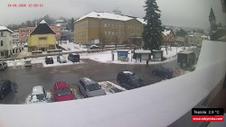 Střed obce Rokytnice nad Jizerou