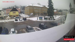 Střed obce Rokytnice nad Jizerou