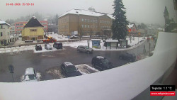 Střed obce Rokytnice nad Jizerou