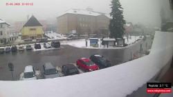 Střed obce Rokytnice nad Jizerou