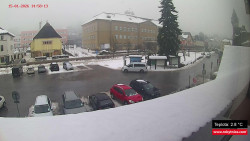 Střed obce Rokytnice nad Jizerou