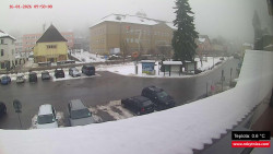 Střed obce Rokytnice nad Jizerou