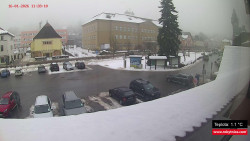 Střed obce Rokytnice nad Jizerou