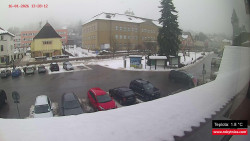 Střed obce Rokytnice nad Jizerou