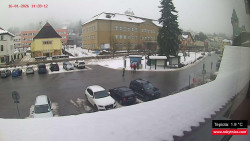 Střed obce Rokytnice nad Jizerou