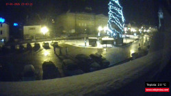 Střed obce Rokytnice nad Jizerou