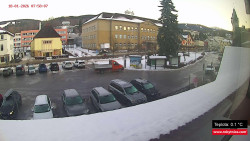 Střed obce Rokytnice nad Jizerou