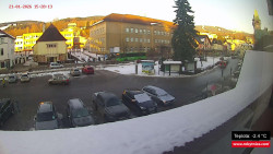 Střed obce Rokytnice nad Jizerou