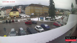 Střed obce Rokytnice nad Jizerou