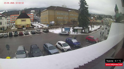 Střed obce Rokytnice nad Jizerou