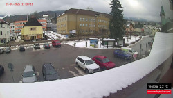 Střed obce Rokytnice nad Jizerou