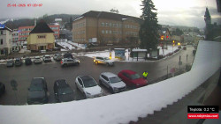 Střed obce Rokytnice nad Jizerou