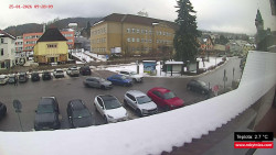 Střed obce Rokytnice nad Jizerou