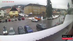 Střed obce Rokytnice nad Jizerou