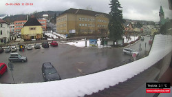 Střed obce Rokytnice nad Jizerou