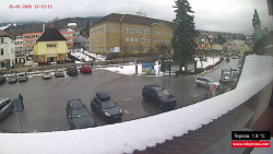 Střed obce Rokytnice nad Jizerou