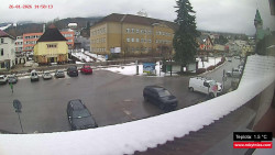 Střed obce Rokytnice nad Jizerou