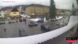 Střed obce Rokytnice nad Jizerou