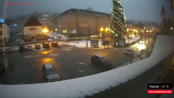 Střed obce Rokytnice nad Jizerou