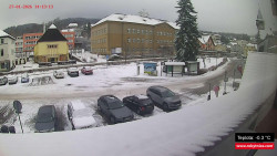 Střed obce Rokytnice nad Jizerou