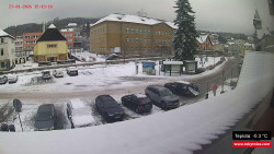 Střed obce Rokytnice nad Jizerou