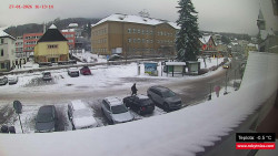 Střed obce Rokytnice nad Jizerou