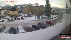 Střed obce Rokytnice nad Jizerou